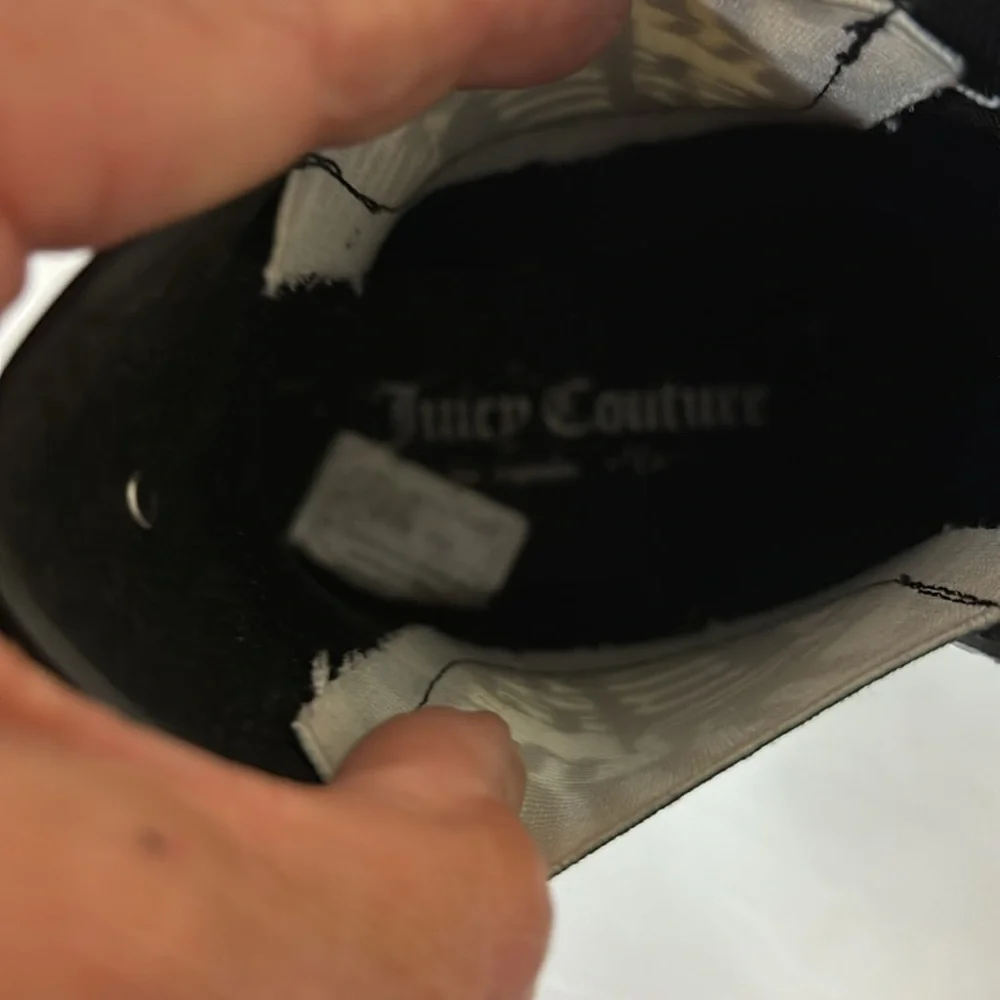 Juicy Couture Black Ankle Rain Boots Booties Size 9M